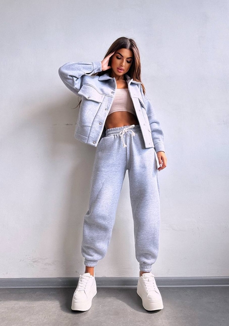 Комплект: тепла сорочка на кнопках + джоггери | PUSHKA SHOP