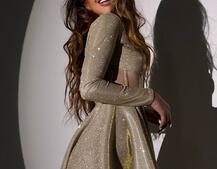 Блискуча корсетна сукня з пишною спідницею | PUSHKA SHOP