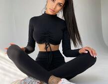 Трикотажный комплект: топ + леггинсы    | PUSHKA SHOP