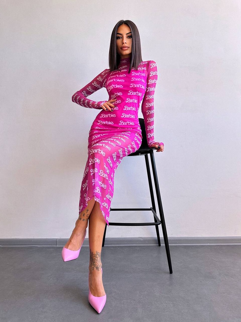 Сукня міді з принтом  Сукня міді з принтом  | PUSHKA SHOP