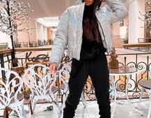 Рефлективный укорочённый зимний дутик Рефлективный укорочённый зимний дутик | PUSHKA SHOP