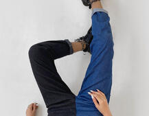 Комбинированные джинсы | PUSHKA SHOP