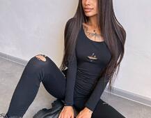 Трикотажний комбінезон з розрізами  | PUSHKA SHOP