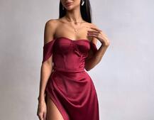 Атласний комплект: корсет бюстʼє + спідниця максі Атласний комплект: корсет бюстʼє + спідниця максі | PUSHKA SHOP