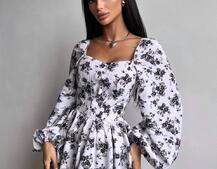 Корсетна сукня з подвійною спідницею  | PUSHKA SHOP