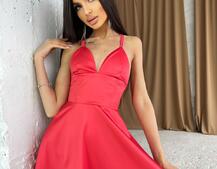 Платье-миди с корсетным верхом  | PUSHKA SHOP