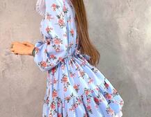 Платье со съёмным воротничком и подъюбником Платье со съёмным воротничком и подъюбником | PUSHKA SHOP