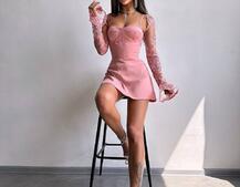 Атласна корсетна сукня-бюстьє + мереживне болеро | PUSHKA SHOP