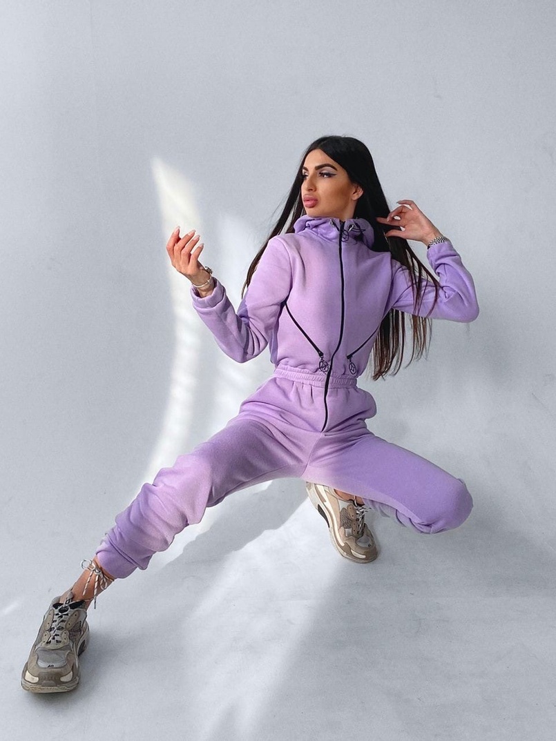 Стильный комбинезон декорированный молниями  | PUSHKA SHOP