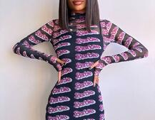 Сукня міді з принтом  | PUSHKA SHOP