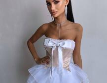 Комплект: корсет + пишна спідниця міні Комплект: корсет + пишна спідниця міні | PUSHKA SHOP