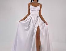 Атласний комплект: корсет + спідниця максі  | PUSHKA SHOP