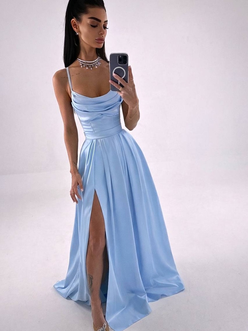 Атласний комплект: корсет + спідниця максі  | PUSHKA SHOP