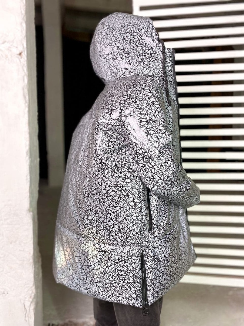 Тёплая рефлективная куртка с капюшоном ❄️ | PUSHKA SHOP