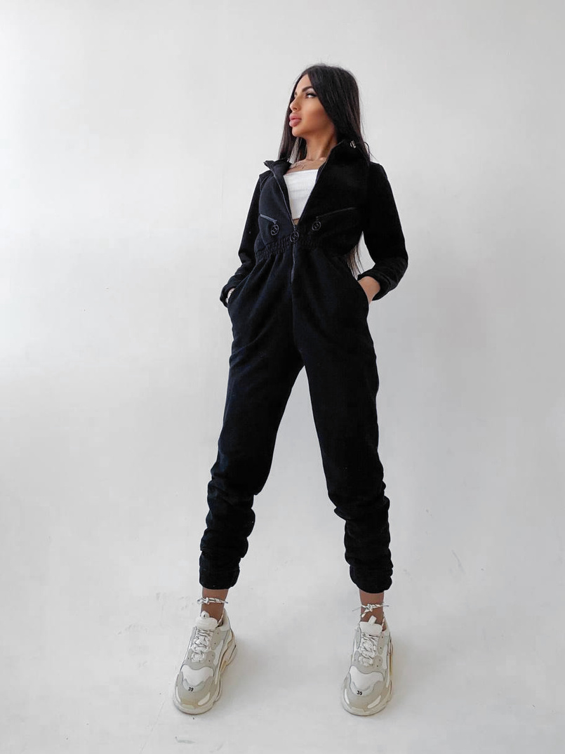 Приталенный комбинезон на молнии Приталенный комбинезон на молнии | PUSHKA SHOP