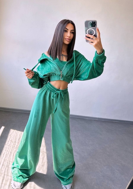 Велюровий комплект трійка  | PUSHKA SHOP