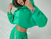 Тёплый базовый костюм на флисе с объемными капюшоном Тёплый базовый костюм на флисе с объемными капюшоном | PUSHKA SHOP