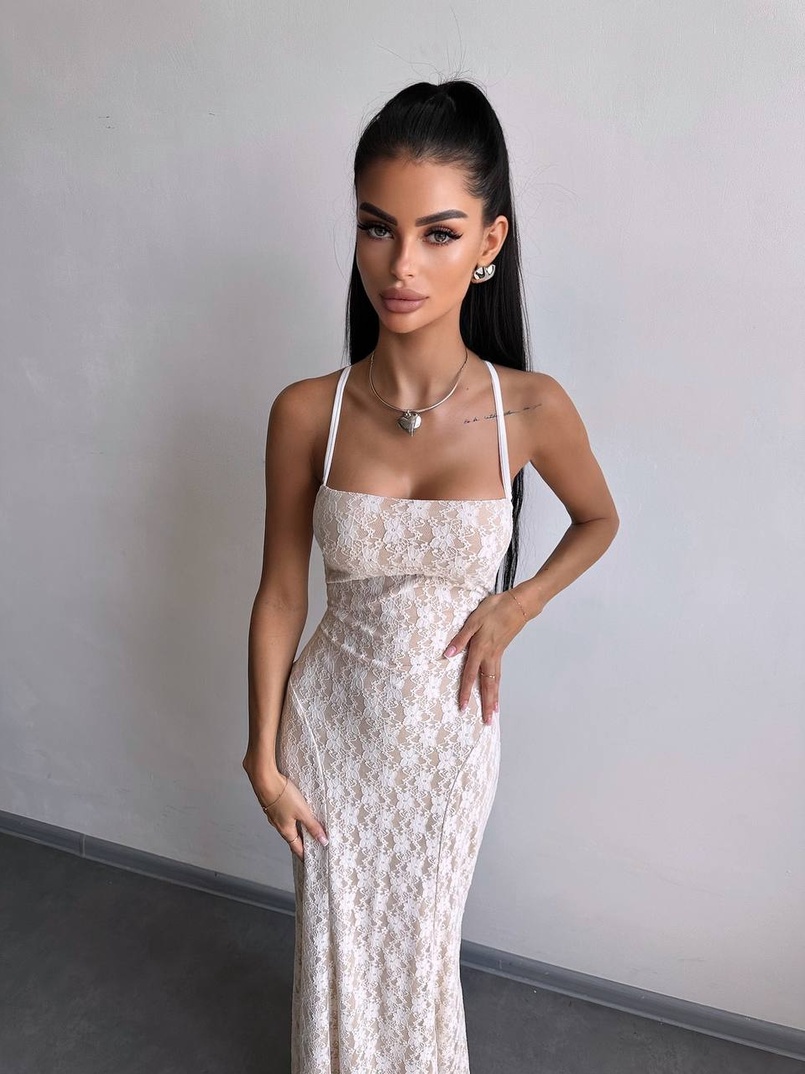 Мереживна сукня максі   | PUSHKA SHOP