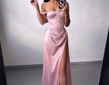 Атласний комплект: корсет бюстʼє + спідниця максі  | PUSHKA SHOP