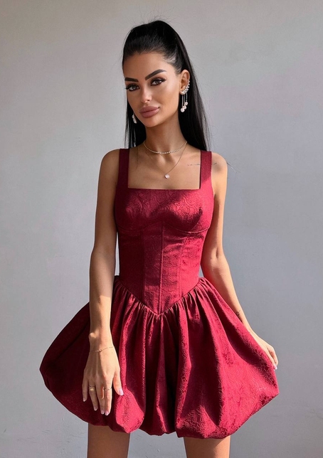 Корсетна сукня с пишною спідницею-балоном | PUSHKA SHOP