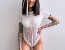 Трикотажне боді з сітчастою вставкою | PUSHKA SHOP