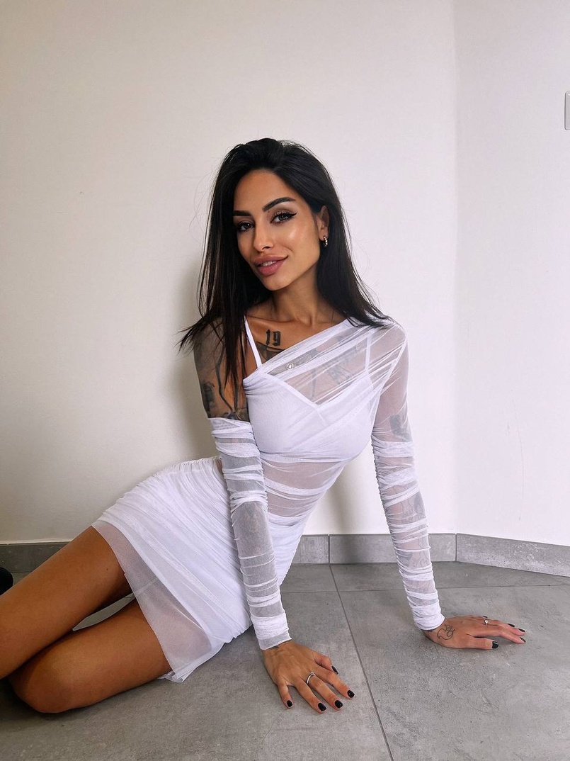 Міні сукня з драпіруванням   | PUSHKA SHOP