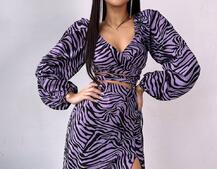 Комплект: топ із зав'язками на талії + спідниця міді з розрізом | PUSHKA SHOP