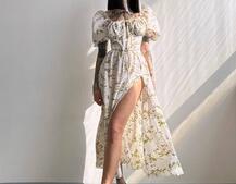 Сукня- міді  з квітковим принтом Сукня- міді  з квітковим принтом | PUSHKA SHOP