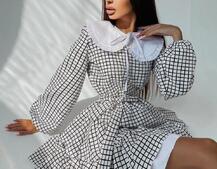 Платье со съёмным воротничком и подъюбником   | PUSHKA SHOP