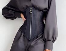 Приталена сорочка + корсет з блискавкою  | PUSHKA SHOP