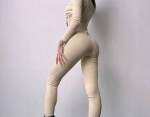 Облягаючий трикотажний комбінезон з елементами корсету Облягаючий трикотажний комбінезон з елементами корсету | PUSHKA SHOP