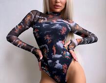 Боді з принтом   | PUSHKA SHOP