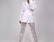 Комплект: мереживний корсет бюстьє + штани + піджак  | PUSHKA SHOP