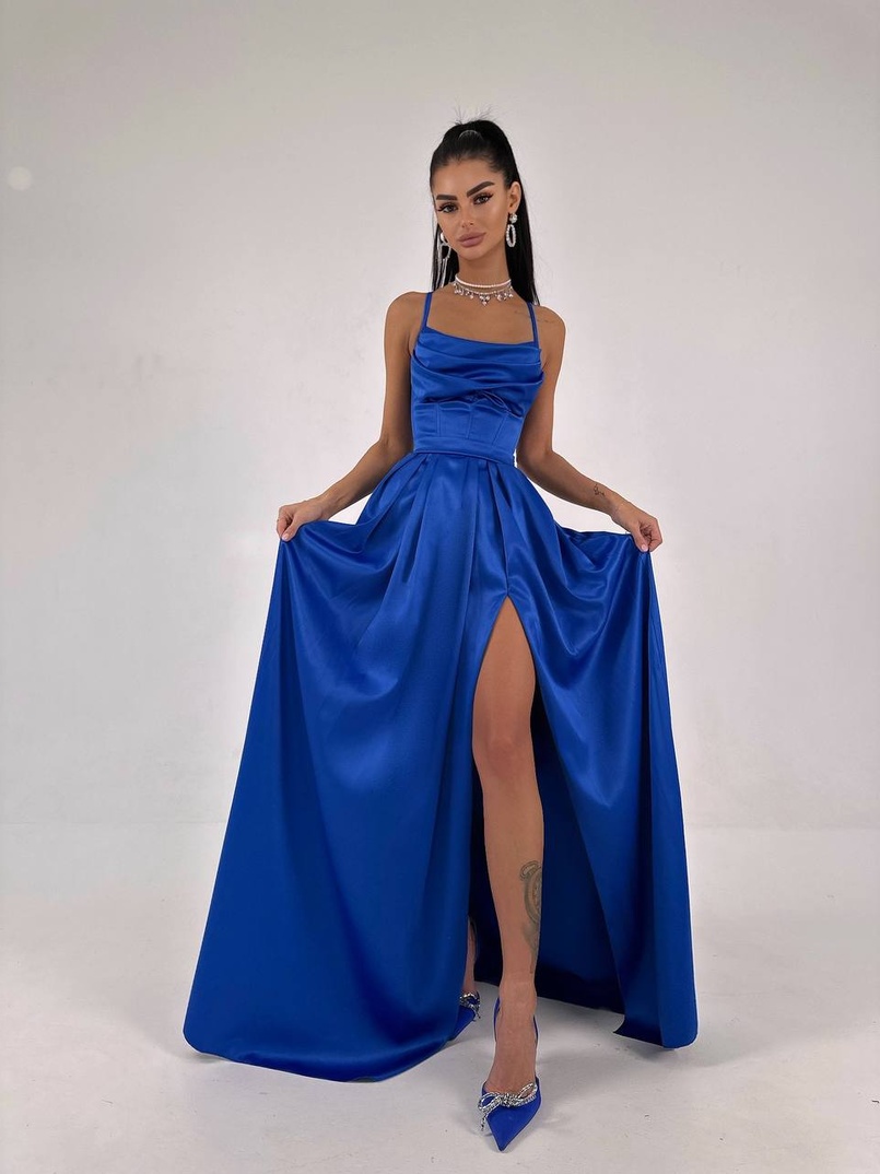 Атласний комплект: корсет + спідниця максі  | PUSHKA SHOP