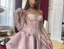 Комплект : мереживний корсет  з чашечками+ спідниця балон  | PUSHKA SHOP