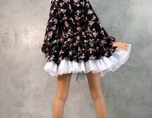 Платье со съёмным воротничком и подъюбником Платье со съёмным воротничком и подъюбником | PUSHKA SHOP