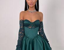 Комплект: мереживний корсет бюстьє + корсетна спідниця | PUSHKA SHOP