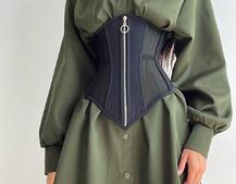 Приталена сорочка + корсет з блискавкою | PUSHKA SHOP