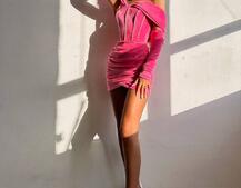 Оксамитова корсетна сукня міні, декорована стразами     Ручна робота  | PUSHKA SHOP