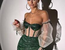 Сяючий комплект: корсет + спідниця Сяючий комплект: корсет + спідниця | PUSHKA SHOP