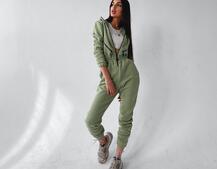 Стильный комбинезон декорированный молниями  | PUSHKA SHOP