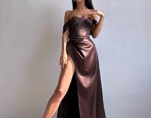 Атласний комплект: корсет бюстʼє + спідниця максі  | PUSHKA SHOP