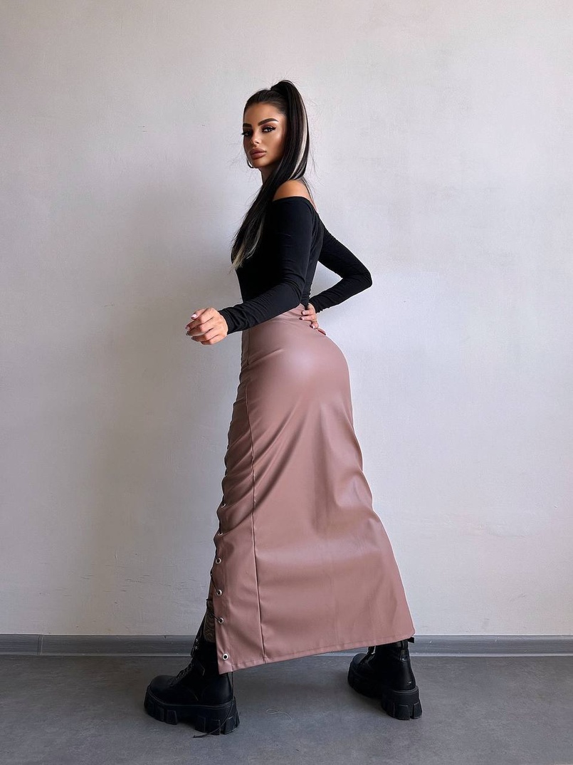 Комплект: топ + спідниця міді Комплект: топ + спідниця міді | PUSHKA SHOP