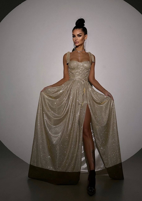 ✨Блискуча сукня максі з чашечками ✨ | PUSHKA SHOP