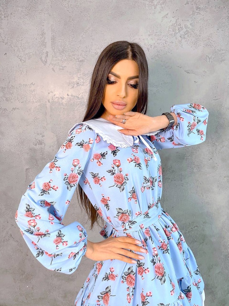 Платье со съёмным воротничком и подъюбником Платье со съёмным воротничком и подъюбником | PUSHKA SHOP