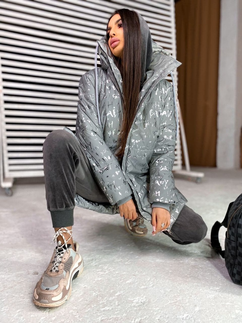 Тёплая рефлективная куртка с капюшоном ❄️ Тёплая рефлективная куртка с капюшоном ❄️ | PUSHKA SHOP