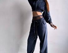 Велюровий комплект декорований стразами( бомбер+ рукавички+ штани + трусики) | PUSHKA SHOP