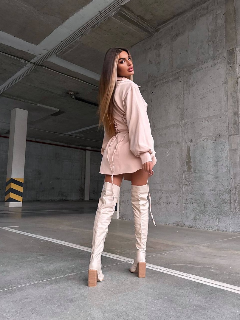 Сукня-сорочка зі шнурівкою | PUSHKA SHOP