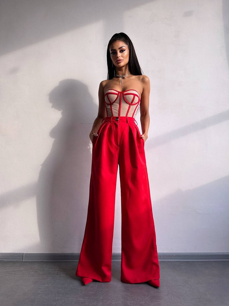 Костюм: піджак на підкладці, штани+ корсет Костюм: піджак на підкладці, штани+ корсет | PUSHKA SHOP