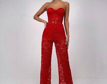 Комплект: мереживний корсет бюстьє + штани + піджак  | PUSHKA SHOP